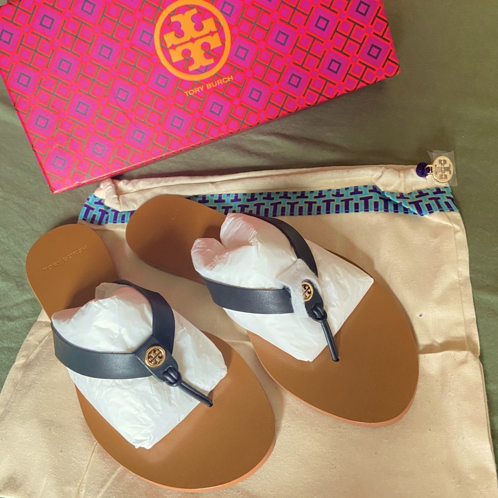 Tory Burch Manon Thong Sandal Calf Leather